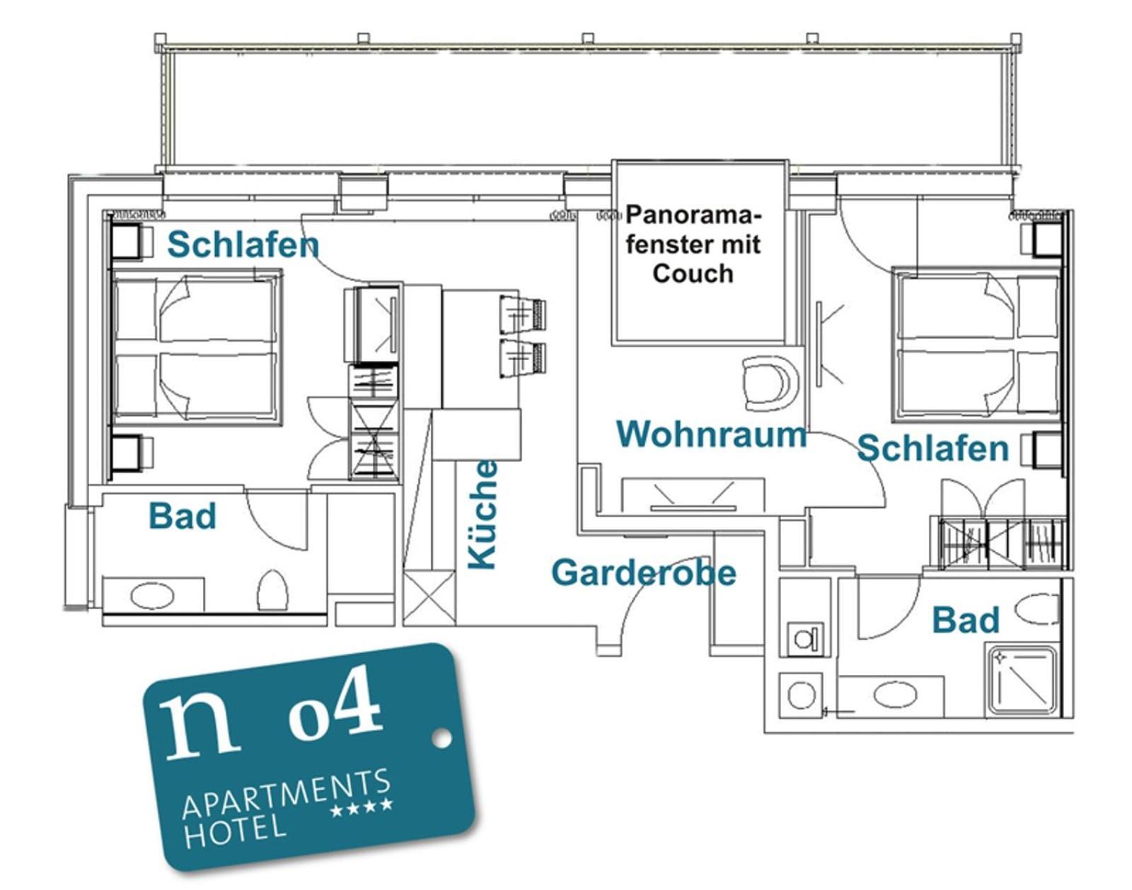 N Apartments Hotel Schoppernau Rom bilde