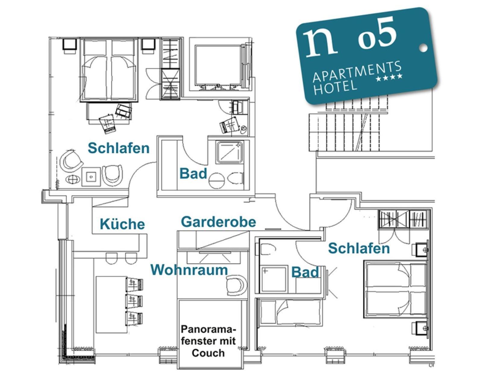 N Apartments Hotel Schoppernau Rom bilde